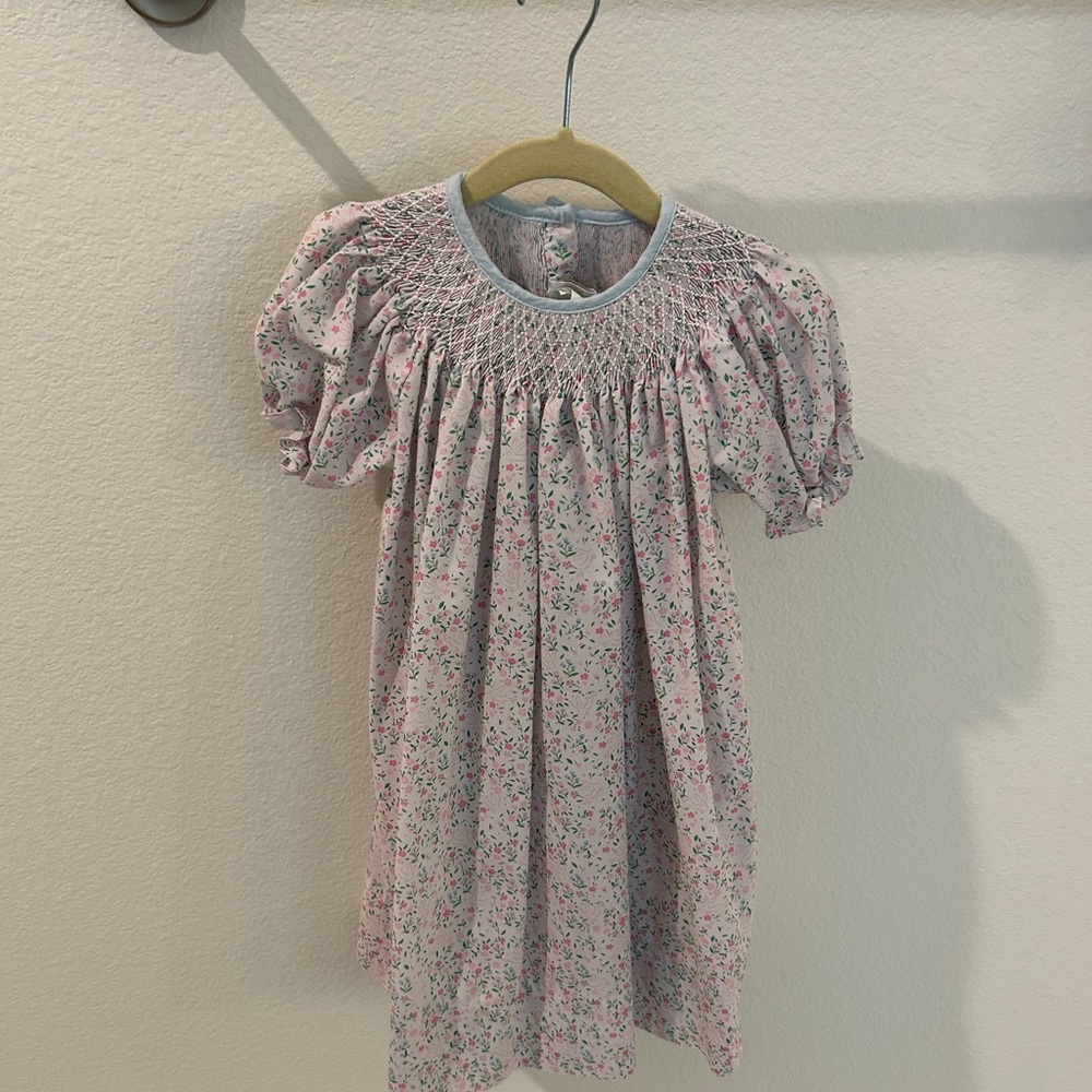 Lullaby Set Girl’s Floral and Smocked Dress size 5